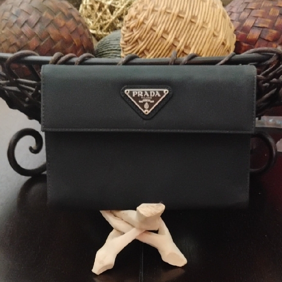 Prada Tessuto Compact Nylon Long Wallet - Picture 1 of 12